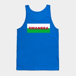 Swansea City in Wales Flag Tank Top